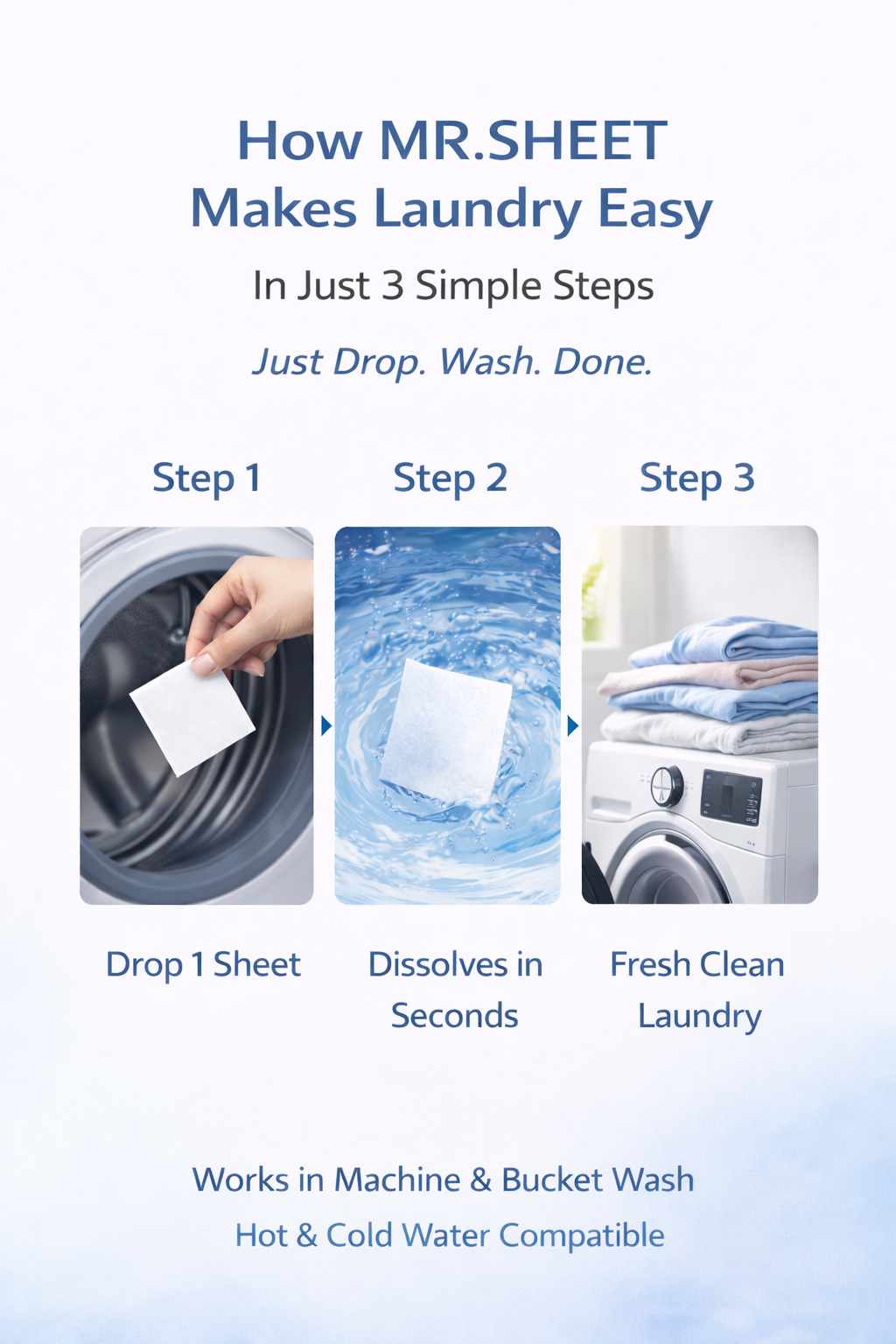 Laundry Detergent Sheets - Pack of 10 - MR.SHEET