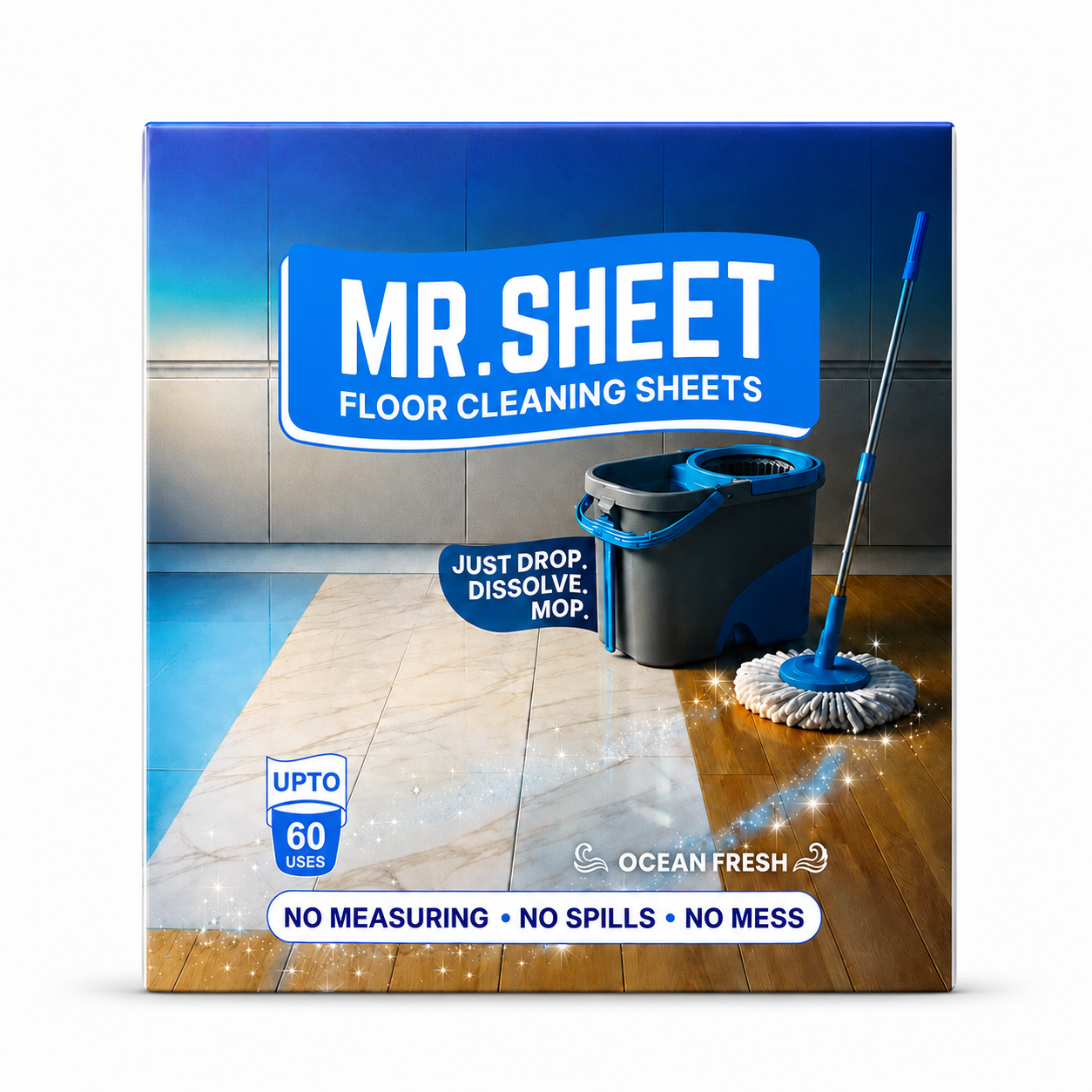 Floor Cleaning Sheets - Pack of 30